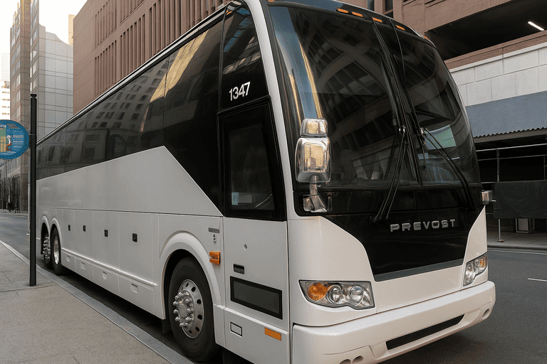 a Charter Bus Rental Chicopee coach bus
